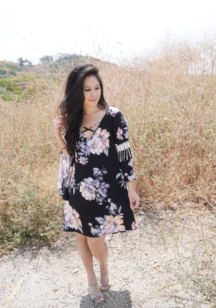 floral high low dress, forever 21